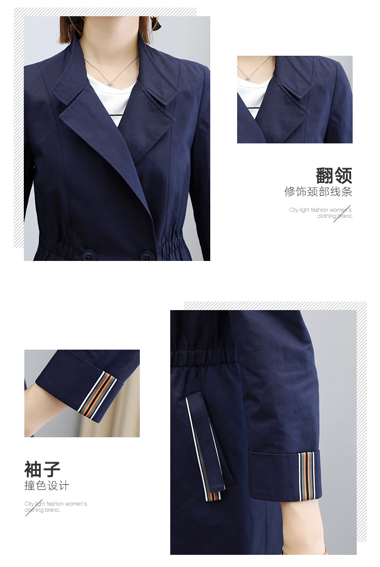 Trench pour femme      en Coton - Ref 3227894 Image 12