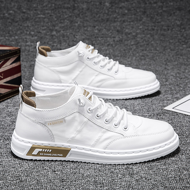 Men's shoes 2022 Summer Breathable New Board Shoes Han Edition Trend Little White Casual 100 Hitch White Shoes Men Sports Tide Shoes