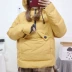 Quần áo cotton nữ 2018 mới mùa đông phiên bản Hàn Quốc của túi lớn dễ thương cotton dày áo rộng dễ thương áo khoác cotton dễ thương đoạn ngắn áo phao dáng dài hàn quốc Bông