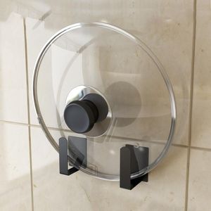 【免打孔】厨房壁挂式锅盖架