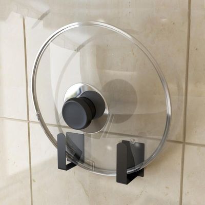 【免打孔】厨房壁挂式锅盖架