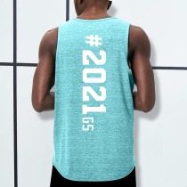 Basketball training vest Mens sports loose sweat-absorbing quick-drying sleeveless American running equipment T-shirt fitness clothes