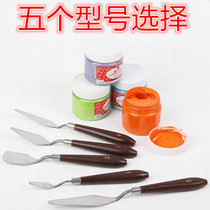 Direct sales Gouache watercolor paint adjustment knife Stainless steel scraper Oil painting acrylic knife color grading shovel Art painting tool