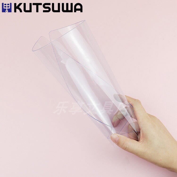 Japan imports kutsuwa children elementary school children hard pen writing and writing environmental protection transparent writing soft and hard pad double face A4