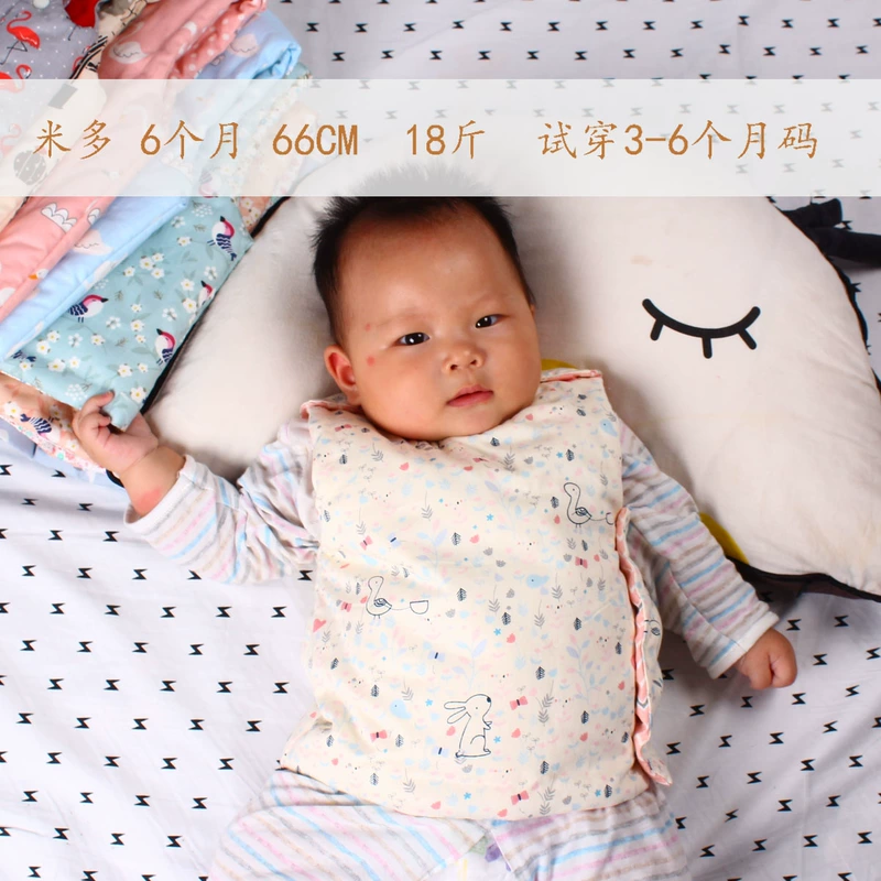 Trẻ sơ sinh handmade cotton nam và nữ vest bé mùa xuân và mùa thu mỏng 0-8 tuổi mùa thu và mùa đông dày cotton chống vest áo khoác trẻ em nam 12 tuổi