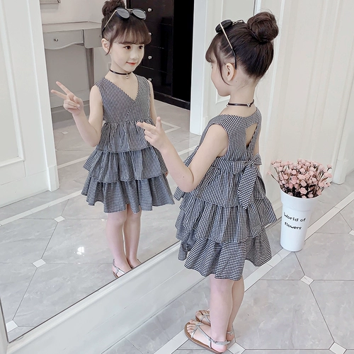 Платье, летняя юбка, летняя одежда, летний наряд маленькой принцессы, популярно в интернете