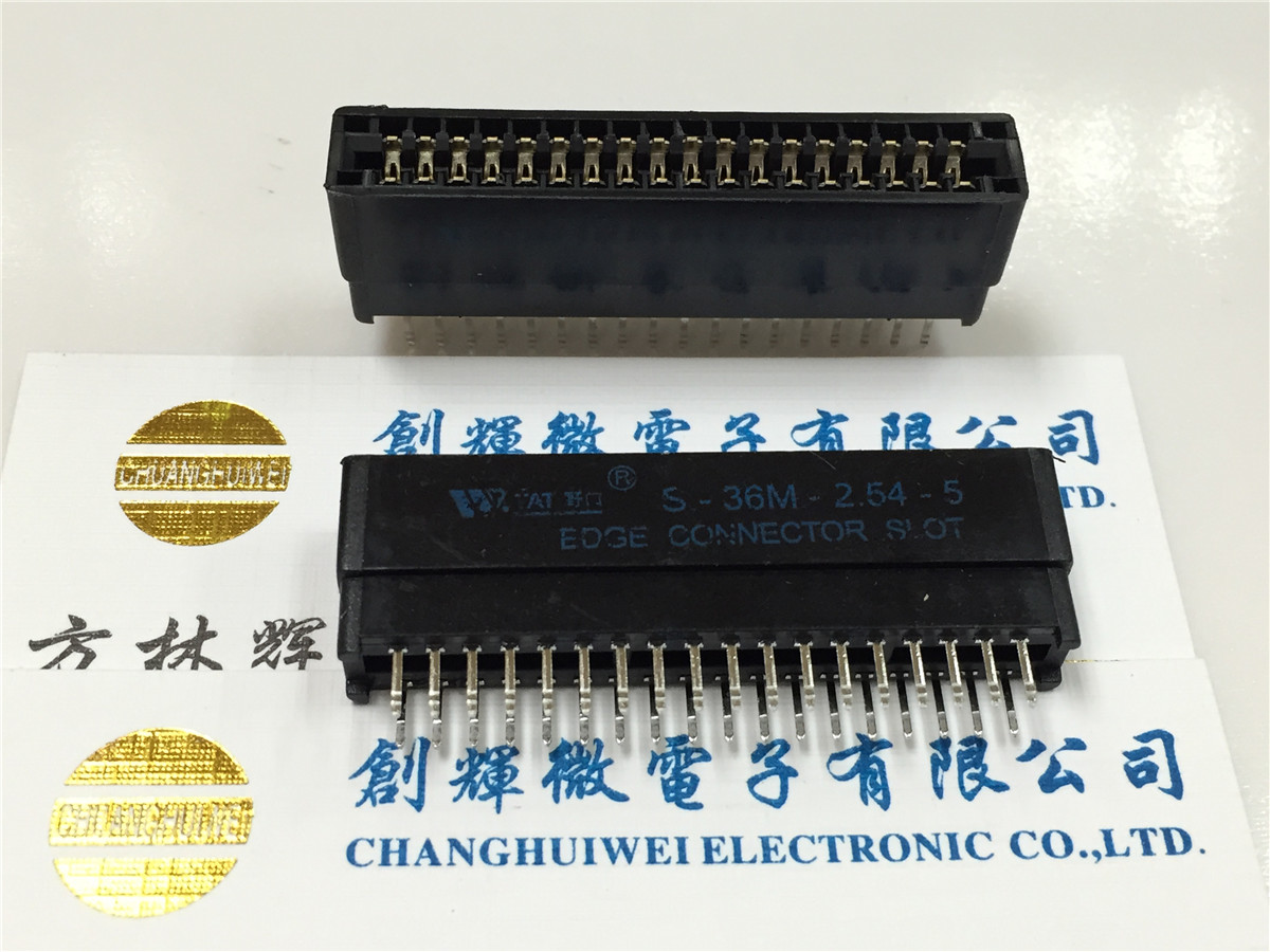 TAT Noguchi Bus PCB slot Goldfinger socket S-36M-2 54-5 S-36P 2 * 18 No ear