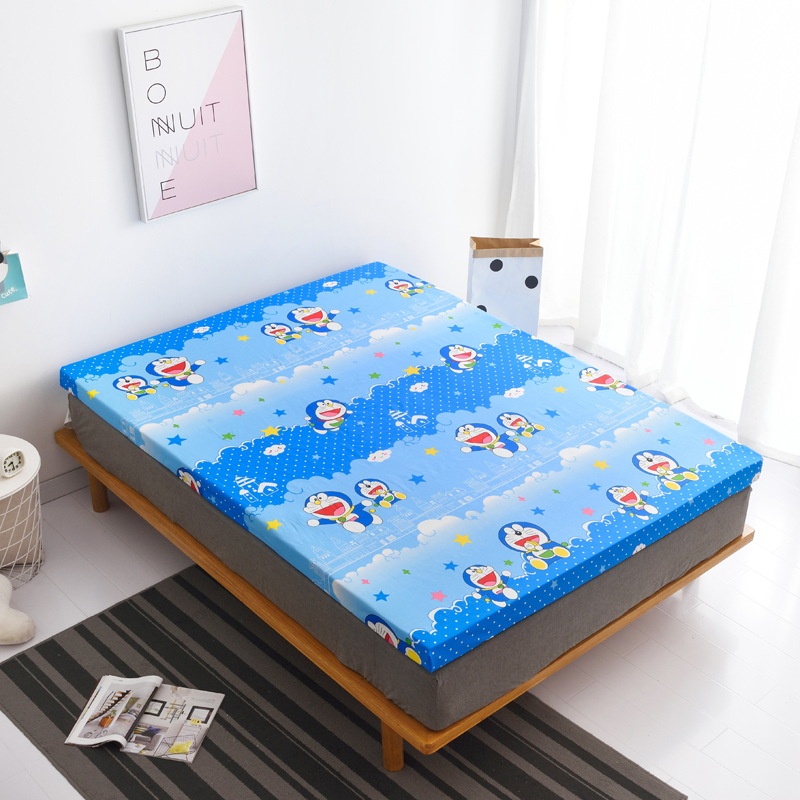 Giường một mảnh bông mỏng màu nâu trải giường dày 1,2m trẻ em nệm bông 1,5 m 1,8 giường tùy chỉnh - Trang bị Covers ga chun trải giường	