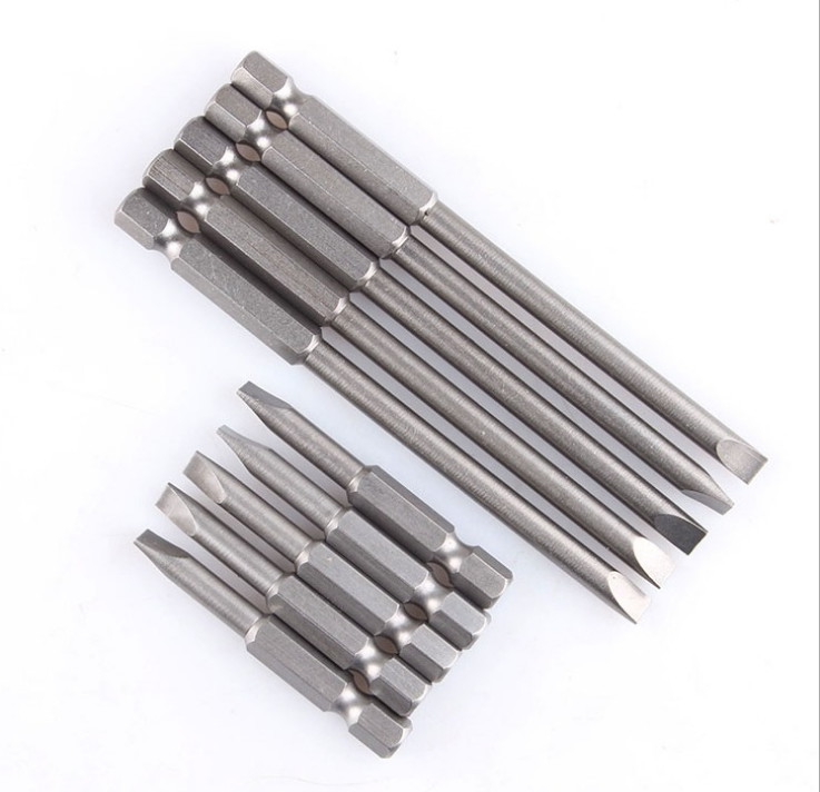 S2 S2 alloy steel H1 4 straight head pneumatic screwdriver nozzle pneumatic screw pneumatic screwdriver head straight set head 2 3 4 5