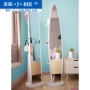 Gương chiều dài đơn giản gương sàn phòng ngủ gương lớn ba chiều gương di động gương cô gái lắp gương - Gương gương khung gỗ
