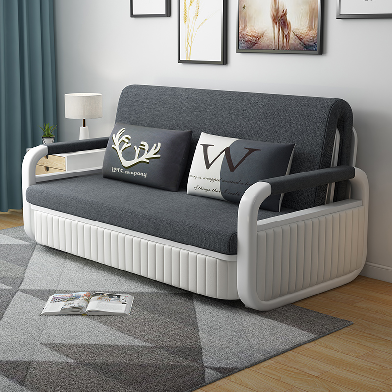 Foldable sofa bed dual-use small family folding bed sofa integrated single function single bed