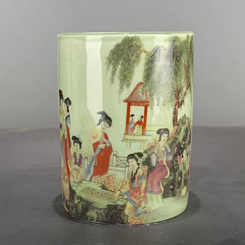 Imitation tongzhi imitation antique porcelain, miscellaneous antiques and antiques, imitation old goods, imitation old goods, old objects, study decorations, pen holders