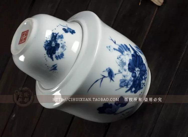 Jingdezhen gốm sứ ly rượu vang nồi lẩu ấm nồi rượu ba mảnh hai hoặc hai - Rượu vang