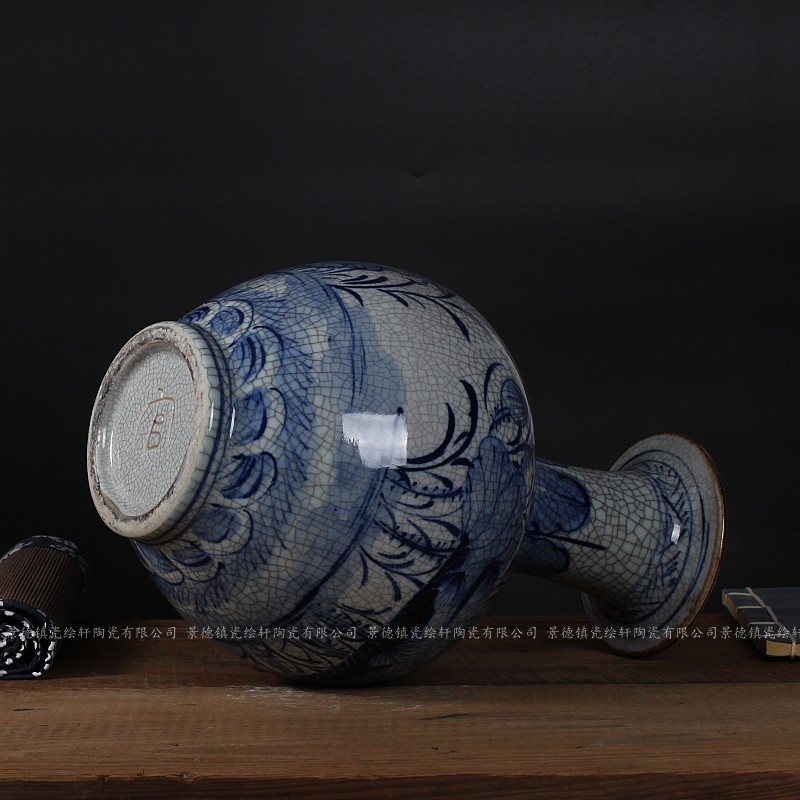 Jingdezhen ceramics vase antique piece of crack of the reward bottle classical modern home act the role ofing is tasted furnishing articles in the living room