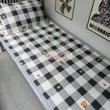 School student dormitory single bed four seasons bed cover single sheet thickened sheet cover blanket sofa cushion bay window cushion