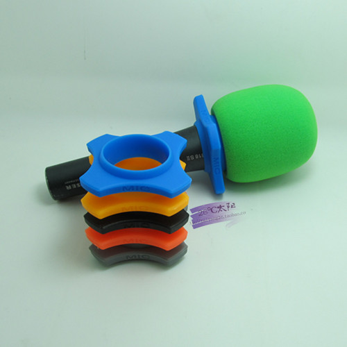 Four-corner anti-skid ring Microphone anti-roll ring Microphone anti-skid sleeve Silicone four-corner ring Four-corner silicone anti-fall ring