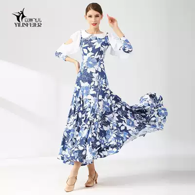 The beautiful new modern dance dress 2108 adult national standard dance costume dress Waltz dress