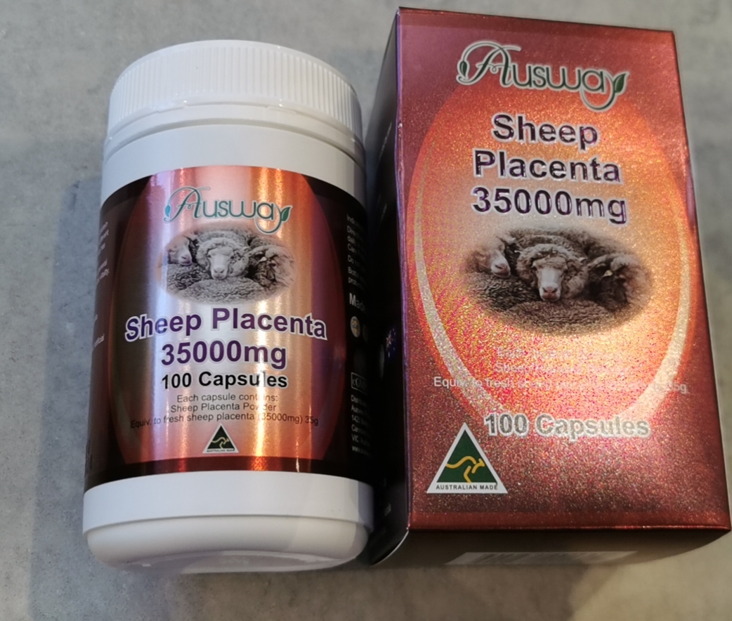 Australian Original Clothing Ausway High Content Sheep Fetal capsules 35000mg * 100 Grain Straight Mail Shipped