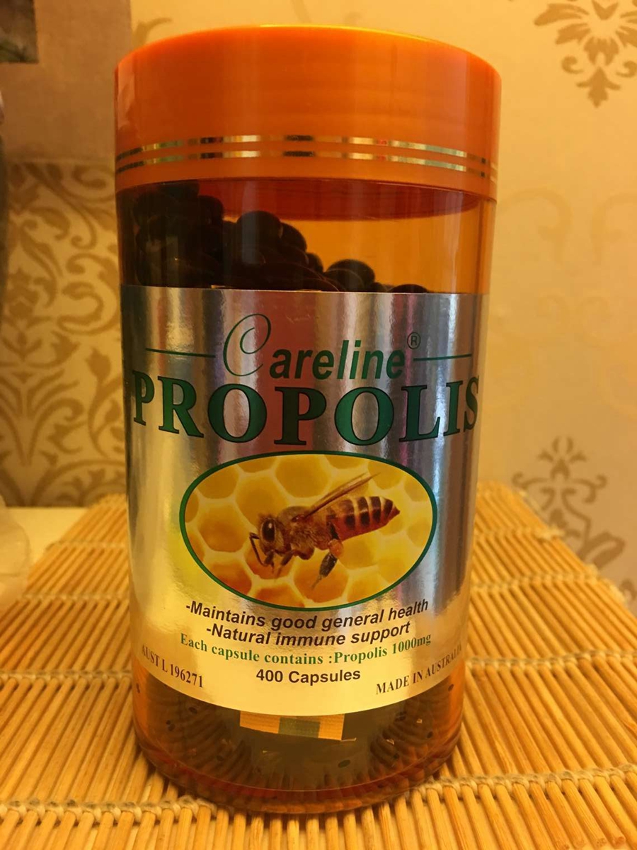 Australian original Careline Cord Blue Black Propolis Softgels 1000mg 400 capsules in stock