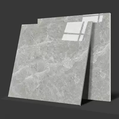 Foshan whole body marble tiles 800X800 living room floor tiles Light yellow floor tiles Non-slip diamond glazed tiles