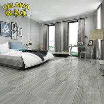 American bedroom wood grain brick imitation solid wood antique brick study 600x600 living room tile wear-resistant non-slip floor tiles