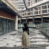 xiaoushop tự chế mùa xuân 2019 văn học nhỏ phong cách Hồng Kông váy eo cao eo dài - Váy