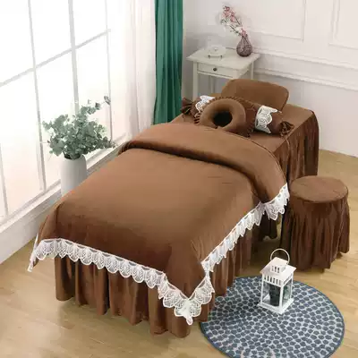 New beauty bed four-piece beauty bed cover multi-color optional non-cotton simple European style pastoral style can be customized