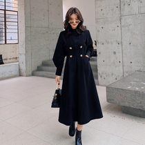 Blue Plus Size Women Fat Sister mm Hepburn Shirt Waist Vest Dress 2021 Winter Slim Set