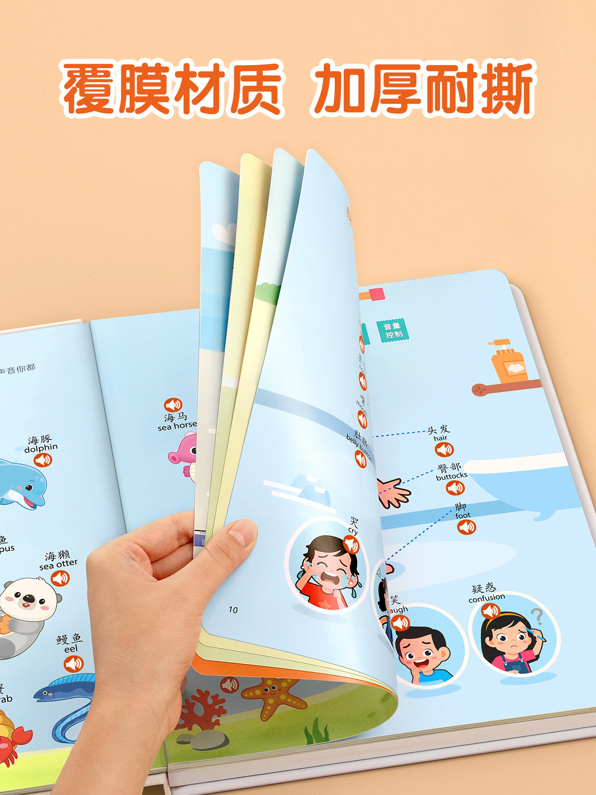 Early Education Point-Reading Sound Book for 0-3 Year Olds, Preschool Transition, Infant Enlightenment, Children's Audio Books, Baby Educational Toys