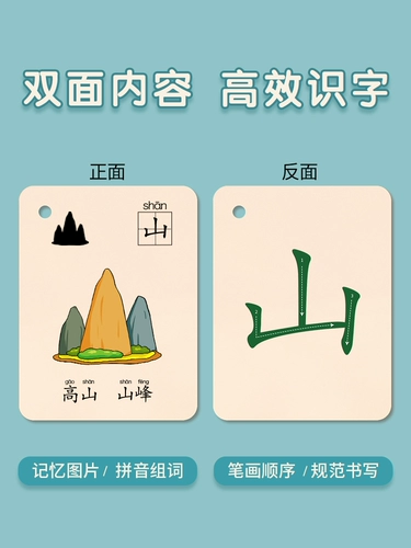 Карточки для детского сада, грамотность, обучение, китайские иероглифы, полный комплект