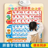 Флип-чарт на стену для тренировок, изучение китайских иероглифов, со звуком