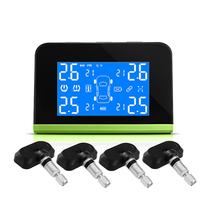 T8 Solar tire pressure monitoring system External wireless TPMS Built-in instrument charging