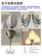 Light French-Style Creative Silk Bud Chandelier, High-End Sand Nickel Color Chandelier, Light Luxury Decorative Lighting for Living Room, Bedroom, and Dining Room