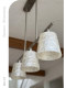 Creative Shell Dining Pendant Light, French Mid-Century Style, High-End Sand Nickel Color Pendant Light, Designer Style Cream-Style Dining Room Lighting