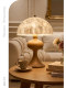 French-Style Vintage Creative Shell-Shaped Walnut-Colored Table Lamp for Bedroom, Study, Living Room, Cream-Style Ambiance Table Lamp