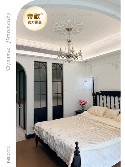 French-Style Vintage All-Copper Ceramic Crystal Chandelier for Bedroom, Dining Room, Living Room, Pastoral Style Chandelier, American-Style Cozy Lighting Fixtures