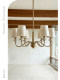 Dige Creative Shell Ceramic Chandelier Light French Style Fabric Chandelier High-End Cream Style Bedroom Living Room Dining Room Lighting Fixtures