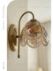 Dige French-Style Retro Painted Rose Pearl Wall Lamp for Bedroom, Living Room, and Entryway, Creative Floral Lighting Fixture