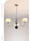 French-Style Vintage Creative Shell Chandelier in High-End Sand Nickel Color for Living Room, Bedroom, and Dining Room, Light Luxury American Cream Style