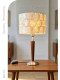 French-Style Vintage Shell Table Lamp with a High-End Feel, Shell Lampshade, Mid-Century Style, White Ash Wood Bedroom Bedside Table Lamp