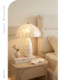 French-Style Vintage Creative Shell-Shaped Solid Wood Table Lamp for Bedroom, Study, and Living Room, Cream-Style Ambiance Table Lamp