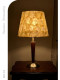 French-Style Vintage Shell Table Lamp with a High-End Feel, Shell Lampshade, Mid-Century Style, White Ash Wood Bedroom Bedside Table Lamp