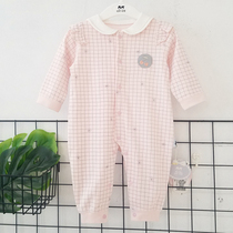 Turtle Nen Turtle Love Autumn Spring Baby Long Sleeve Khacoat MnMo Monolayer Pure Cotton Out Climbing To Suit Female Baby Conjoined Clothes