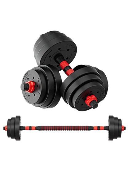 Rubber-Coated Dumbbell, Single Piece, Fitness Equipment for Home Use, Adjustable Weight, Detachable, Suitable for Beginners, Men