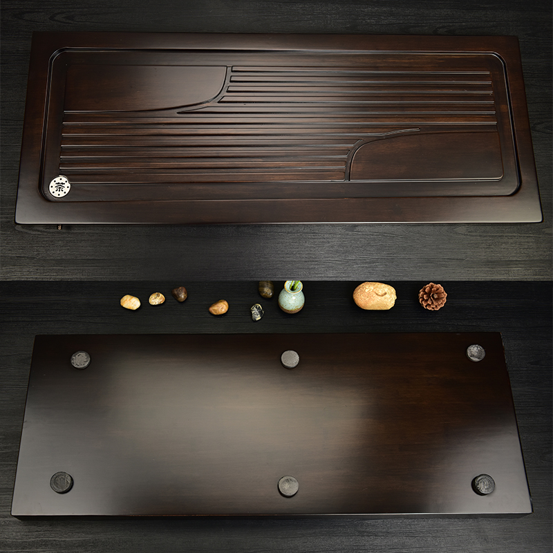 The beginning day, Japanese tea taking tea set kunfu tea table annatto tea tray ebony saucer insulation violet arenaceous I