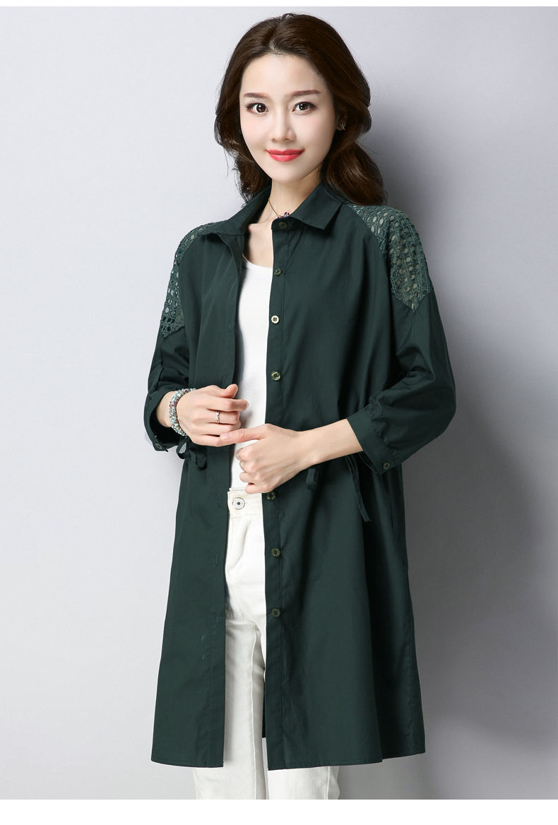 Trench pour femme EUNMSI    en Coton en Coton - Ref 3226140 Image 23