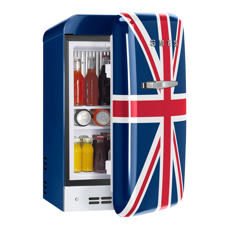 Italian Smeg smagger imports 50s Fab10 single door retro fridge rice wordflag FAB10RUJ