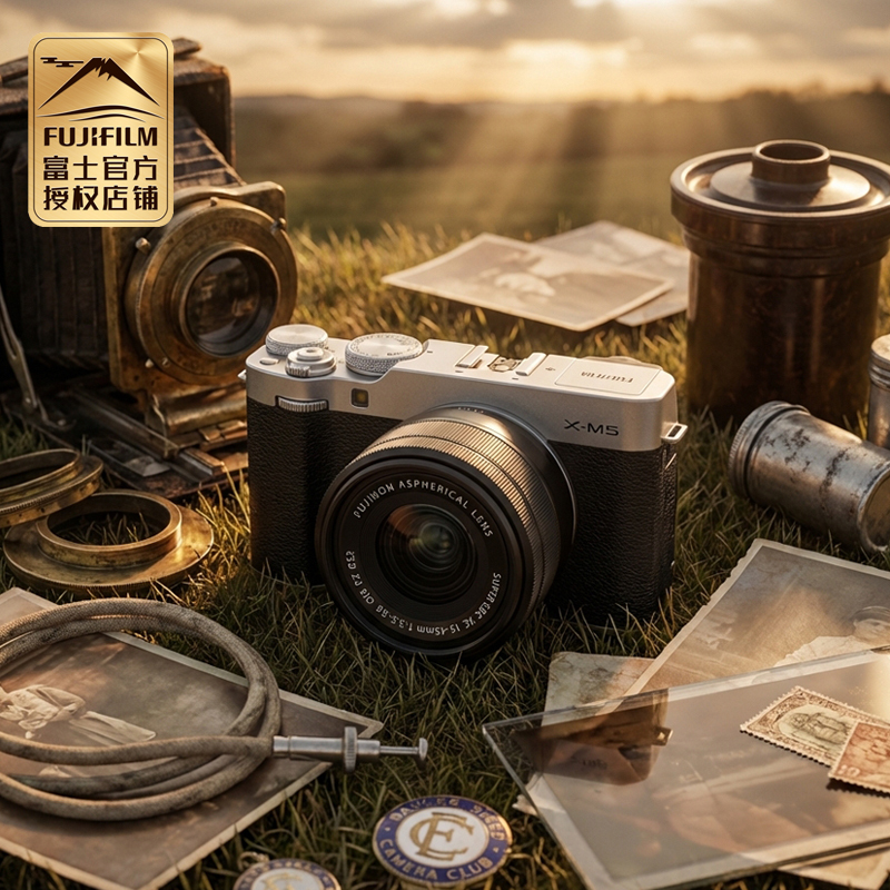 Wenbo Camera Fujifilm Fuji Xm5 Mirrorless Camera Student Party Vlog Retro Small High-Definition 4K Travel