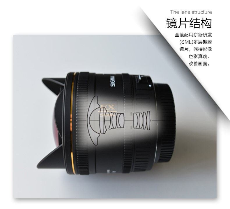 Sigma Sigma 10mm F2.8 EX DC FISHEYE nửa khung fisheye vận chuyển SLR ống kính leica