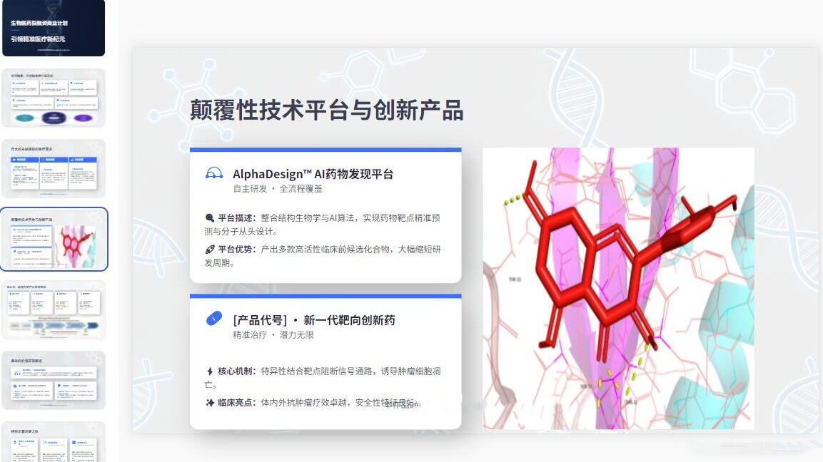 图片[3]-C1148生物医药医疗产业商业计划PPT模板 商务生物医药项目融资模板-简创库网